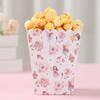 Flower Fairy Paper Popcorn Box Flower Fairy 1st Birthday Party Decor Kids Girl Wedding Birthday Party Supplies Gift Baby Shower