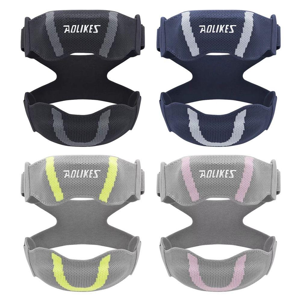 1 Stück atmungsaktives Kniebandage-Band mit Doppelgurten, Patellasehnen-Stabilisator-Band für Basketball