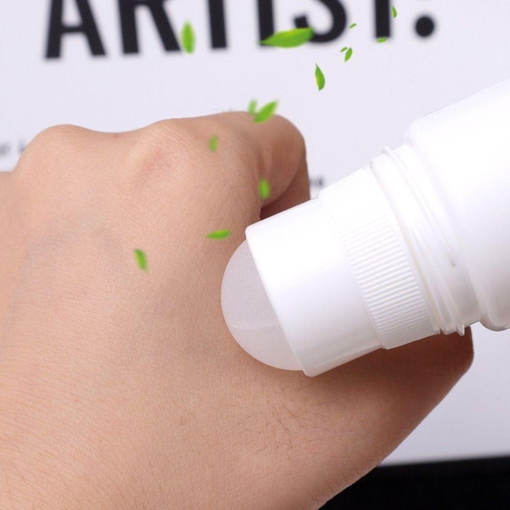 10Pcs Refillable Empty Roller Bottles Containers Reusable Plastic Roll Bottles Durable White Travel Bottles