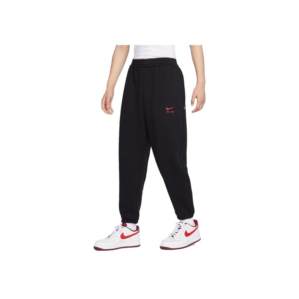 Nike Air Casual Loose-Fit Jogginghose mit Fleece-Futter Herren Hosen Schwarz FB7210-010