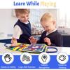Activity Board, Busy Board Felt Montessori Toy, Baby Educational Sensory Learning Toy From 1-4 Years, Motor Skills Board for Learning Basic Skills