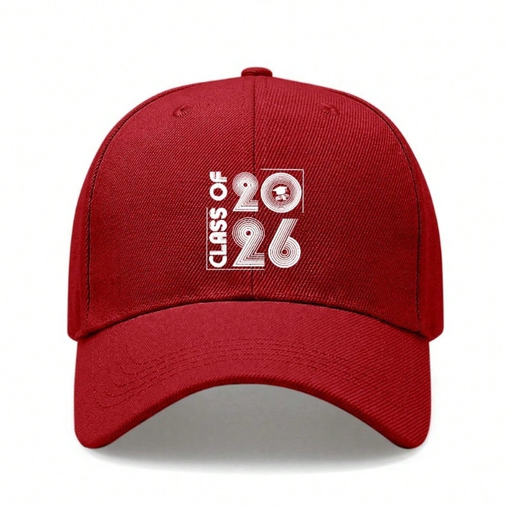 [Graduation Baseball Cap] Class Of 2026 Print Adjustable Polyester Hat Unisex  Casual Outdoor Sports - Gift For Graduates & Students