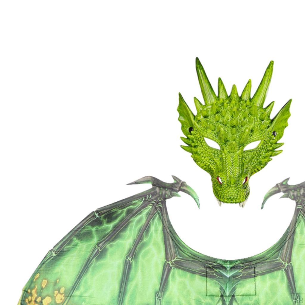 Adult Dragon Costume Dinosaur Mask Sets Accessories Masquerade Fancy Dress for Festival