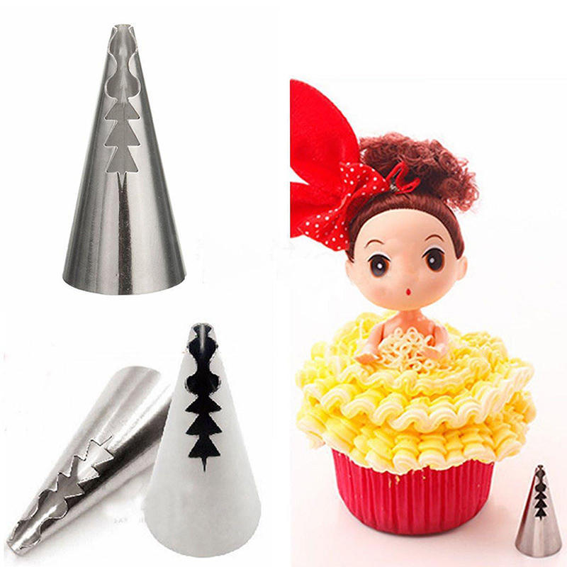 Dolls Dress Korean Bobbi Ruffle Icing Piping Tips Stainless (7 Pcs Lot)