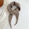 1 Korean Style Wool Knitted Triangular Scarf for Women's Headscarf. Knitted Scarf with Multiple Functions for Warmth, Fashion