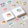 10/30/56PCS Cartoon Mushroom Man PVC Sticky Sticker Stationery DIY Children's Laptop Luggage Skateboard Decoration Scrapbooking