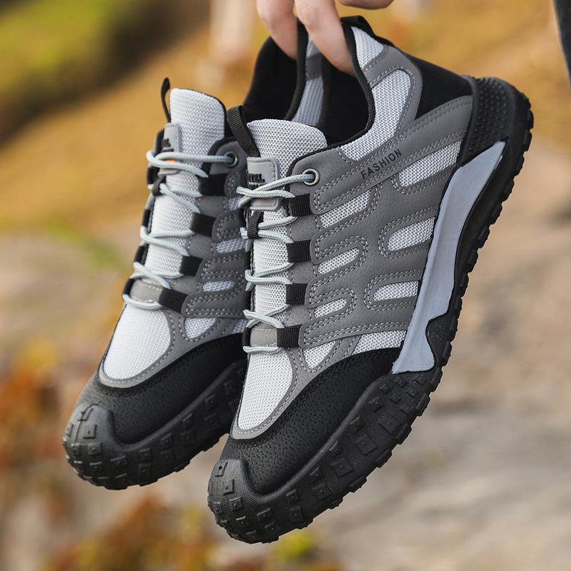 Men's shoes outdoor hiking shoes work shoes new men's sports casual shoes breathable non-slip wear-resistant mountaineering sports shoes