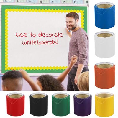 Adesivi per bordi per bacheca Bordo ondulato colorato Bordo per bacheca Carta decorativa per casa in classe