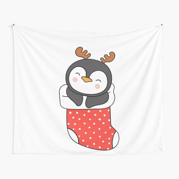 Cartoon Pinguin Wandteppich Lustiger Tier-Wandteppich Wandbehang Kinder Niedlicher Tier-Wandteppich Kunstdekor für Schlafzimmer Wohnzimmer