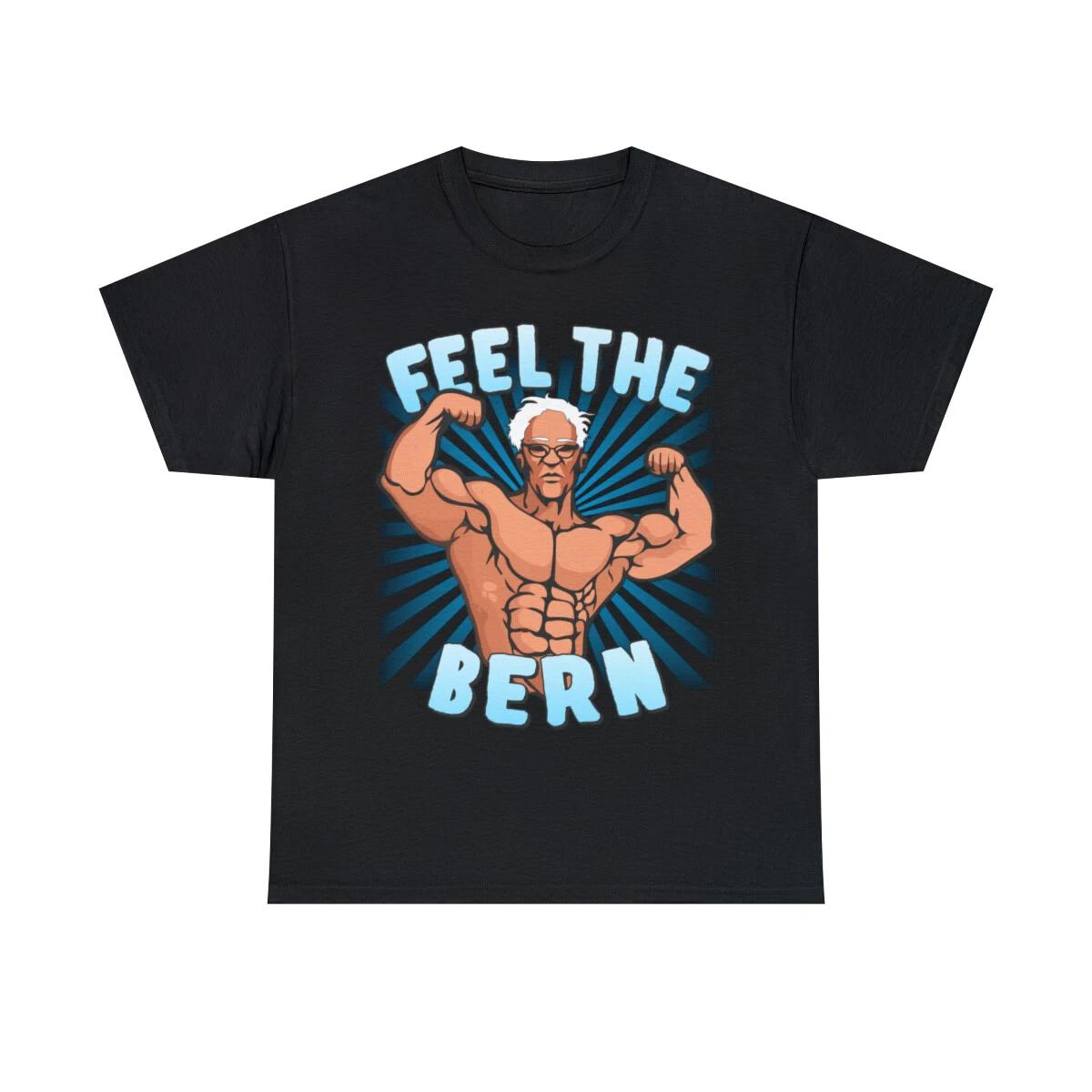 Feel The Bern Workout Bernie Sanders 2020 Graphic Tee Shirt, S-5XL S