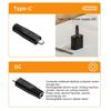 9Pieces Type C Input to Female Output PD100W Conversion Adapters for Laptops with Fast PD Charging and Safety Features