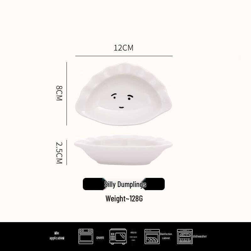 Cute Ceramic Dipping Sauce & Snack Plates