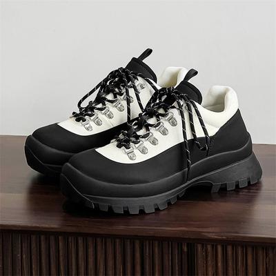 Fashion Mens Fashion Punk Hip Hop Dress Platform Shoes Lace-up Original Leather Shoe Designer Sneakers Youth Stylish Footwear Mans