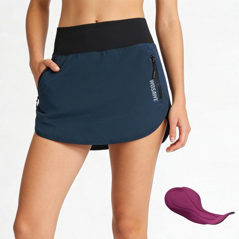 Womens Cycling Skort With Padding Breathable