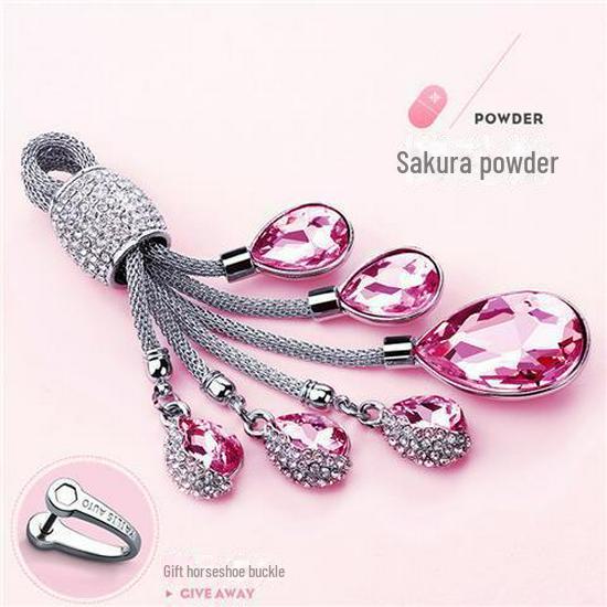 High-end Dames Auto Sleutelhanger Diamant Ingelegd Kristal Hoefijzer Sleutelring Luxe Strass Sleutelhanghanger Touw voor Auto Sleutel Decoratie Accessoires