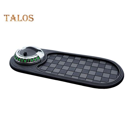 Πατάκι Αυτοκινήτου Πολλαπλών Λειτουργιών Αντιολισθητικό με Αριθμό Στάθμευσης για Προσωρινή Στάθμευση, Ταμπλό Αυτοκινήτου, Περιστρεφόμενη 360 Μοιρών Θήκη Κινητού Τηλεφώνου