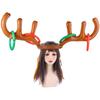 Festival Reindeer Ring Toss Inflated Toys Ferrule Game Inflatable Antler Hat Christmas Headband