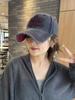 New Letter Embroidery Old Ripped Baseball Cap Children Retro Big Head Circumference Showing Face Small Casual Cap