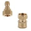 2 Pieces Pressure Washer Quick Connector Easy Connect Fitting Equipment A+D