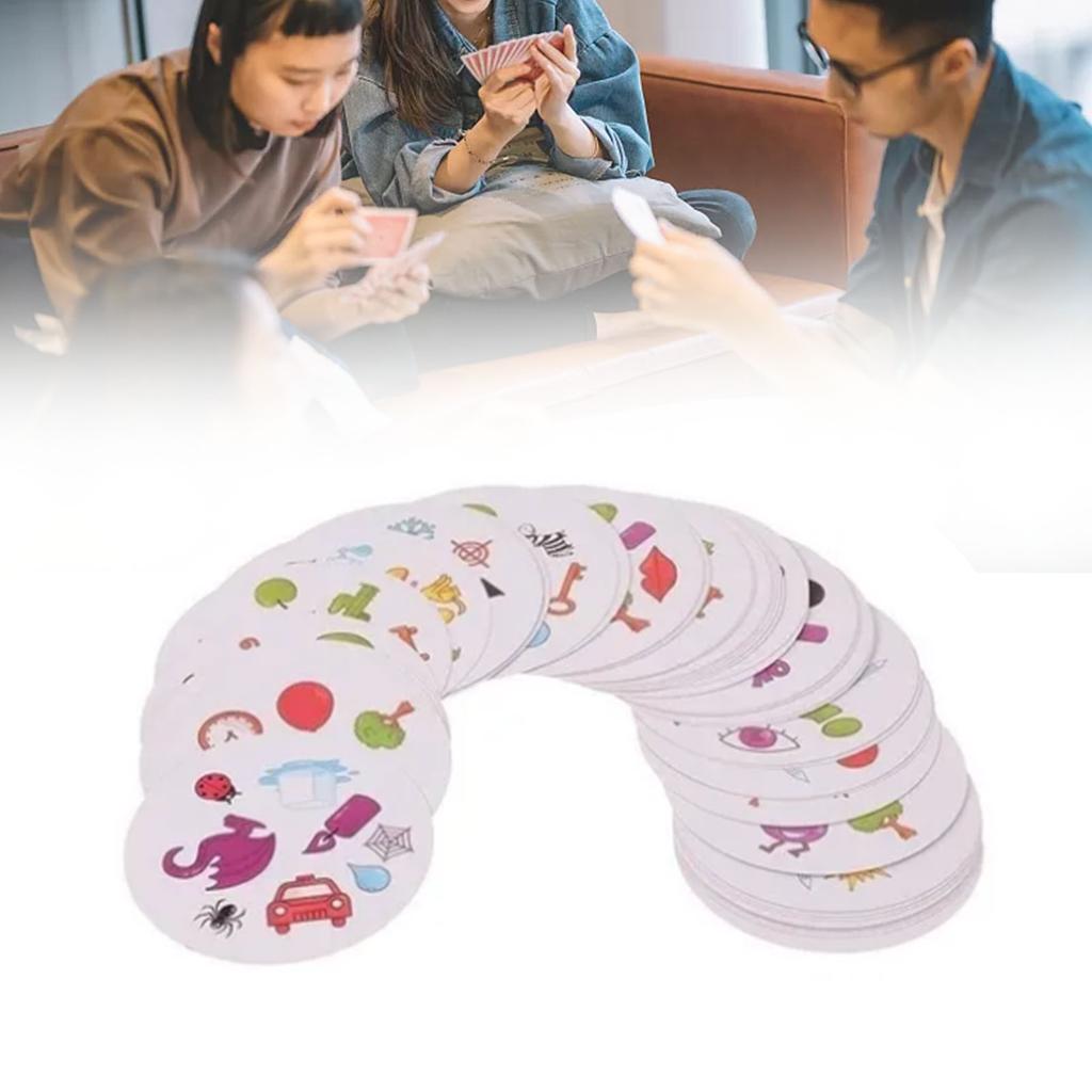 55Pcs Cards Board Game Easy to Play Fun Interactive Entertaining Cards for Family Travel Party