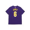 Jordan T Shirts Men's Purple Crew Neck Moderate Straight Fit CV9987-557