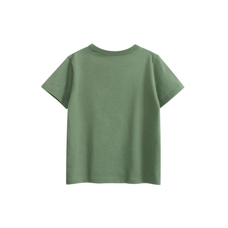 Kids' Cartoon Animal Print Summer T-Shirt - Korean Style Short Sleeve Top for 2026