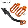 NICECNC Motorcycle Large Footrests Footpeg/Brake Pedal Brake Lever for KTM 690 SMC R 690 Enduro R 690 SMCR 2011-2018 2019-2025