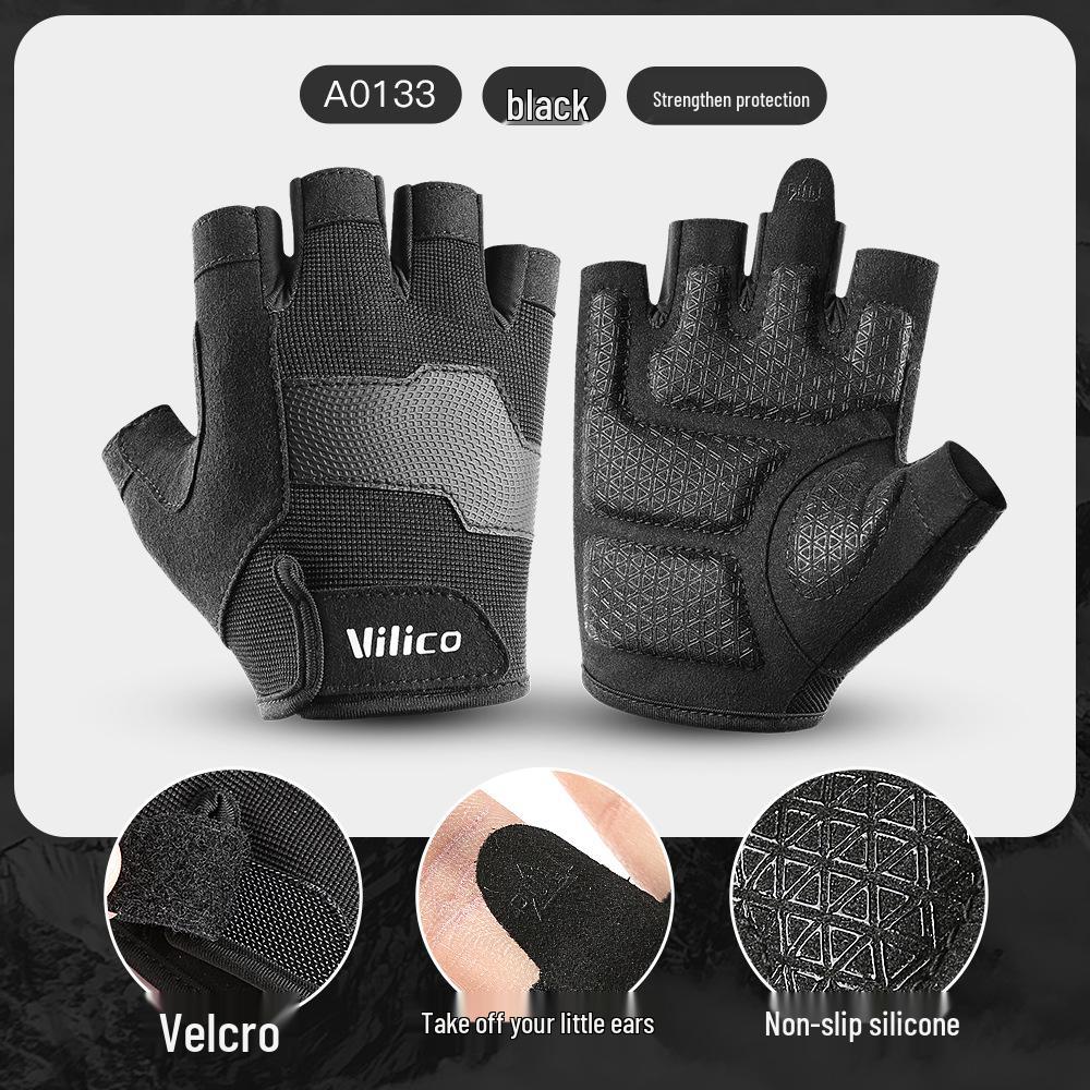 Guanti da Fitness Mezza Dita Antiscivolo Ammortizzanti da Donna - Resistenti all'Usura e Traspiranti per Yoga, Ciclismo e Allenamento.