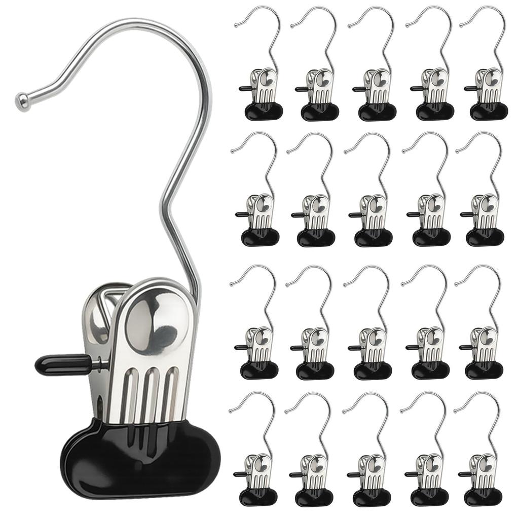 Hak MITUKE Stronger Upward Clothes Mono 15 ze stali nierdzewnej do użytku domowego, 20 szt. [typ 2025], kołki, klipsy, elementy, stal, odporny na rdzę, antypoślizgowy, (z -