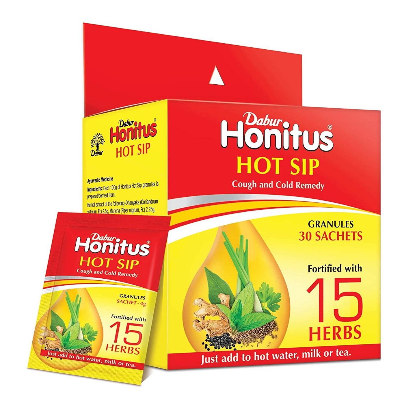 

Хонітус (30 пак, 4 г), Honitus Hot Sip, Dabur