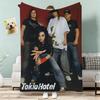 Metal Rock Band Tokio Hotel Throw Lightweight g Flannel Blanket Soft Skinfriendly for Summer Cooling