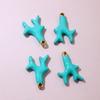 4pcs 15x10mm Stainless Steel 3D Enamel Coral Reef Charms Pendant DIY Jewelry Making Accessories for Earrings Necklace Bracelet