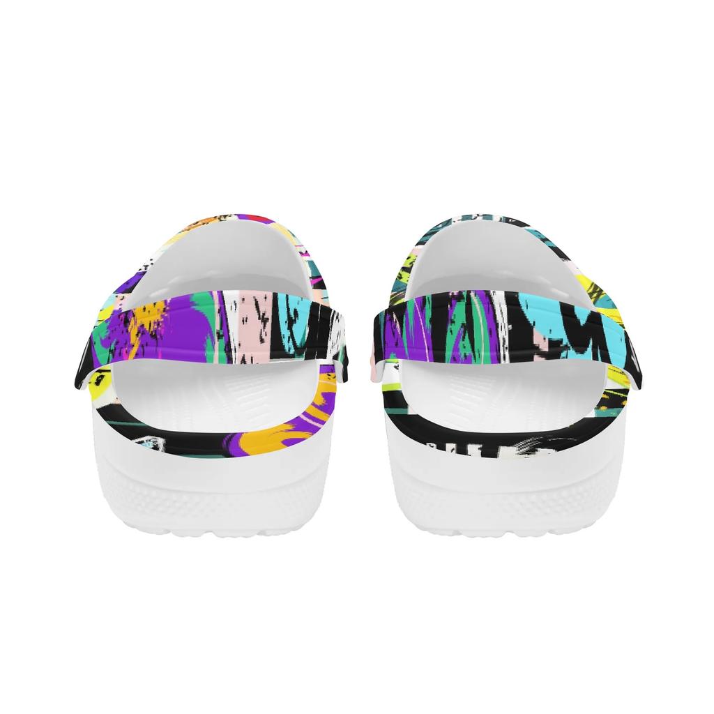 Breathable Printed EVA Beach Clogs Unisex Lightweight Slip On Garden Shoes Pool Bathroom Home Summer Sandals Lightweight Wear
