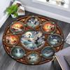 Cartoon Print Round Area Rug,Carpet Rug for Living Room Bedroom Sofa Playroom Decor,Non-slip Floor Mat