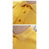 Men Slim Fit Short Sleeve Polo Shirt Korean Style Summer Casual Top