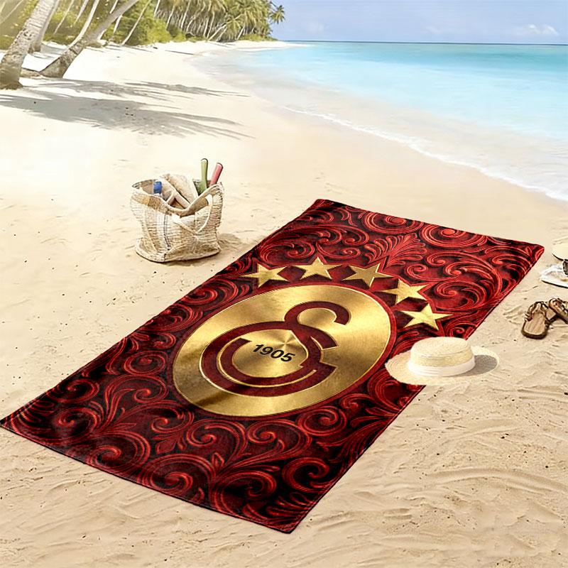 Galatasaray Heroes Print Beach Towel, Large Soft Quick Dry Towel for Beach Camping Swimming