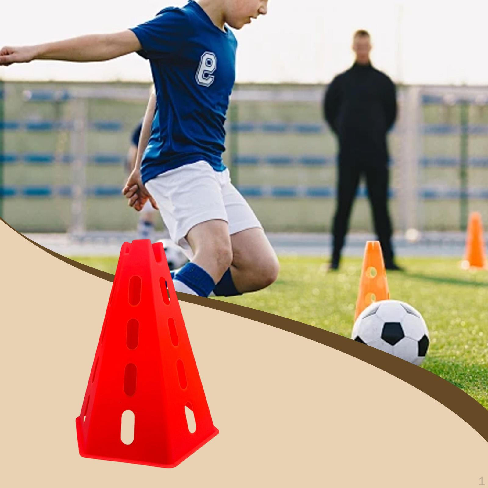 Cone for Soccer Training Sports Equipment,Field Marker Rugby Outdoor красный