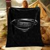 New Arrive Classic Superman Logo Blanket Sofa Bed Cover Four Season Soft Fluffy Quilt Blanket Flannel Throw Outdoor Leisure Nap