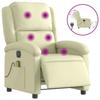 VidaXL Fauteuil de Massage Inclinable Électrique, Chaise de Relaxation avec Dossier et Repose-pied Réglables, Siège de Salon 3204260