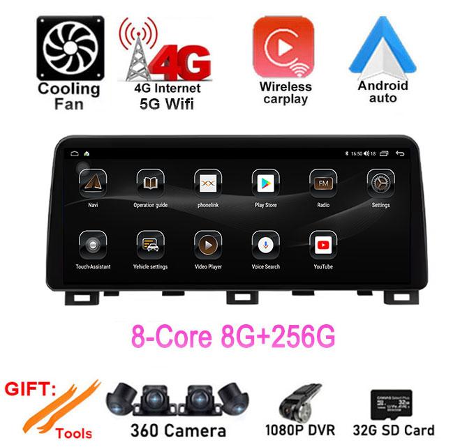 12.3 Inch Wireless CarPlay For Kia Forte 2018-2019 Car intelligent System Navigation GPS Display Touch Screen Android Auto