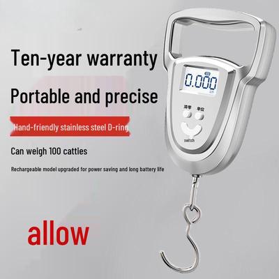 Portable 50kg Handheld Electronic Spring Scale for Luggage & Small Items