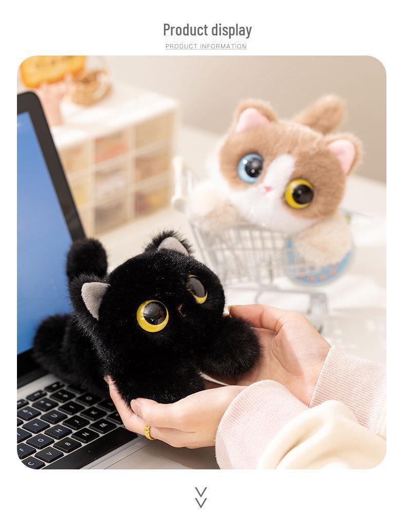 Colorful Three-Eyed Kitten Doll - Cute Birthday Gift for Kids, Comforting Companion