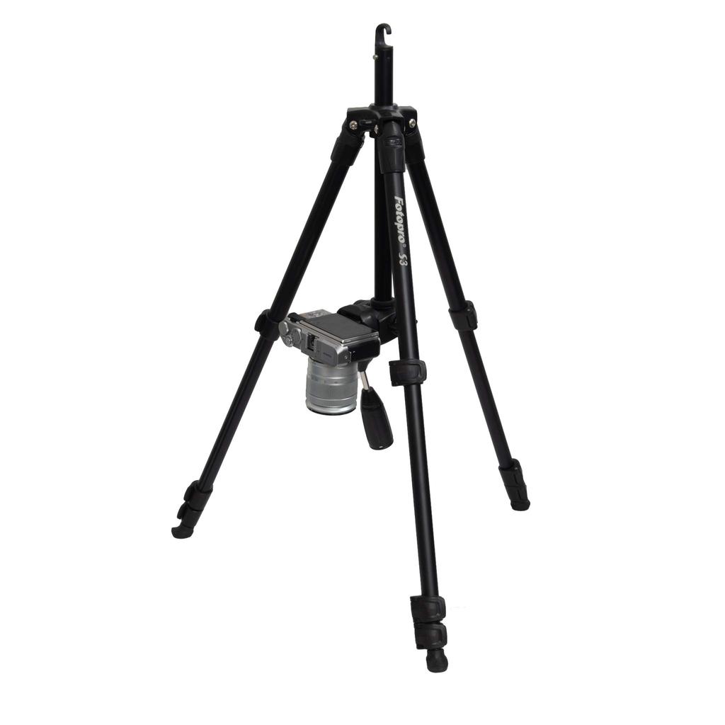 Fotopro Tripod S3 Black Medium Head Aluminum 4-Stage 3-Way