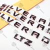 4X Double Layer Black Red Door Emblem for Silverado 1500 2500HD 3500HD LTZ 07-18