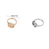 Brass Ring Base Portable DIY Fashionable Adjustable Open End Solid Color 12mm Jewelry Making Holder Findings Accessories