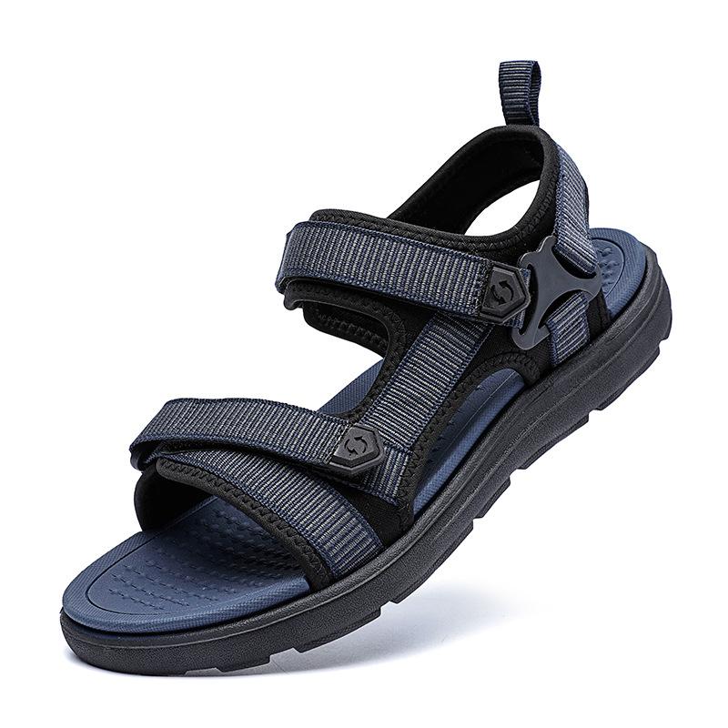 Sandals men's summer new trend outdoor breathable personality casual soft sole Velcro beach men's slippers