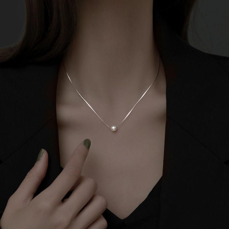 Halskette Damen Nischen-Design-Sinn Kaltwind Schlüsselbein-Kette Trendig Neu Leicht-Luxus Einfach Studenten-Kette