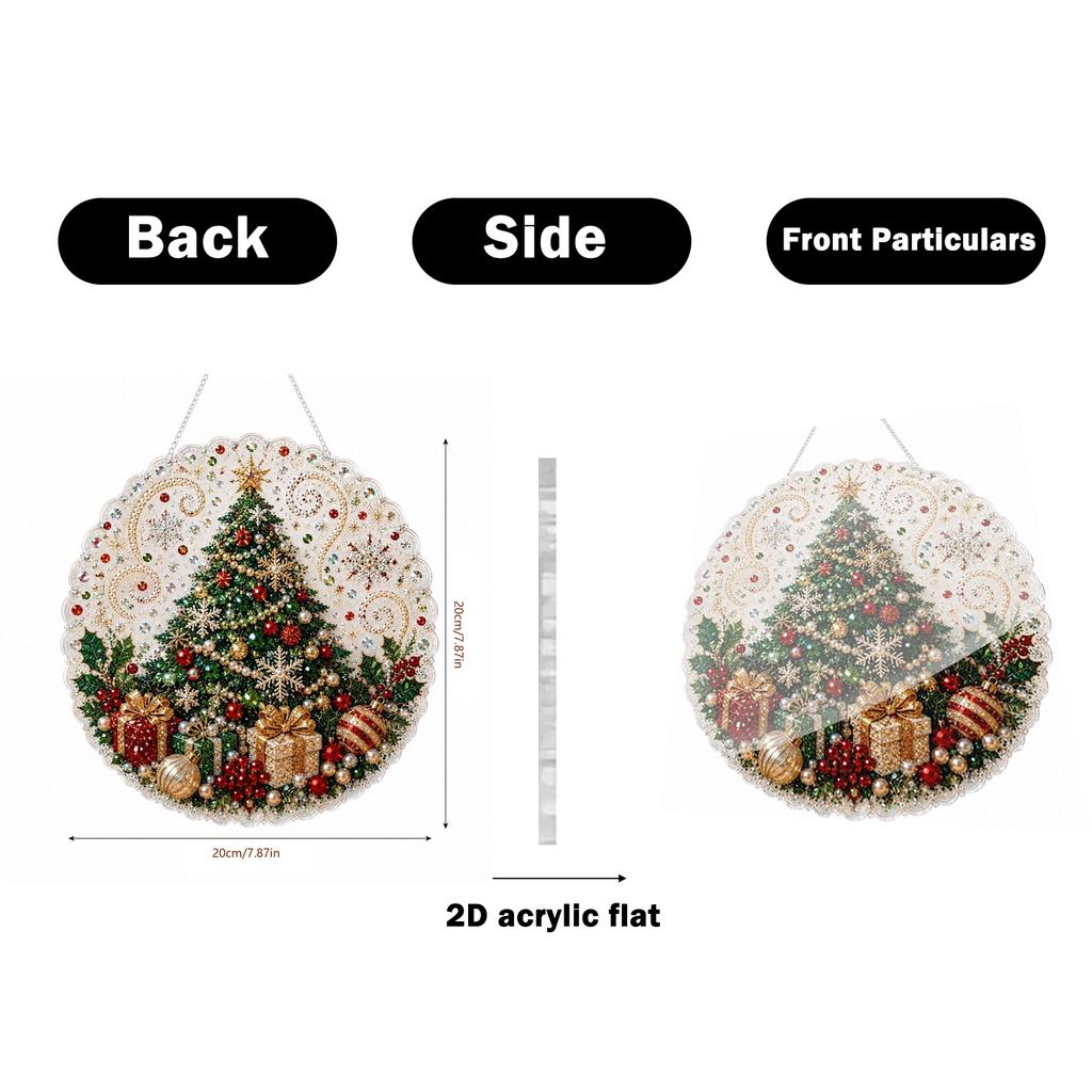 Kit Ornament de Agățat de Crăciun - Set DIY pentru Decorarea Bradului de Sărbători, Cadou Creativ