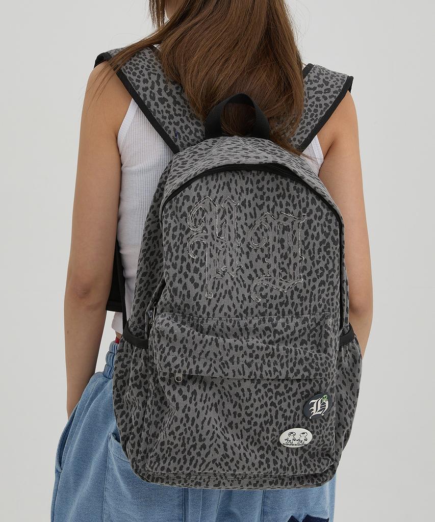 Hoodhood Hd Logo Applique Backpack Leopard