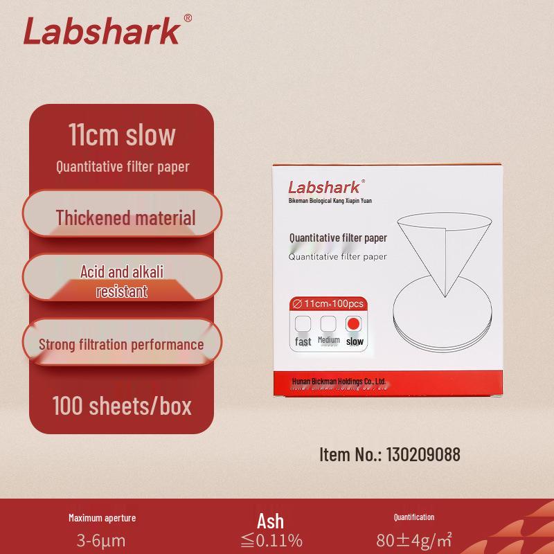 Labshark Laboratory Filter Paper: Fast, Medium, Slow Round Filters for Chemical Analysis